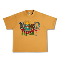 Peanut Butter Tanned And Tipsy Urban Heavy Tee - CowhideDigitalArt