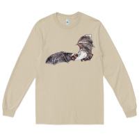 Mushroom mexican free tailed bat Long Sleeve Tee - LillyAllenDesigns