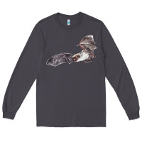 Smoke mexican free tailed bat Long Sleeve Tee - LillyAllenDesigns