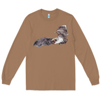Toasted Coconut mexican free tailed bat Long Sleeve Tee - LillyAllenDesigns