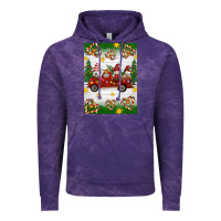 Cloud Purple christmas gnomes truck Vintage Hoodie - Artiststas