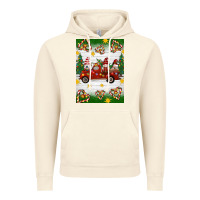 Vintage Artic christmas gnomes truck Vintage Hoodie - Artiststas