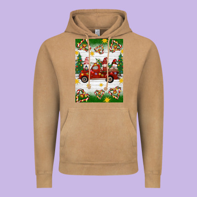 Christmas Gnomes Truck Vintage Hoodie Designed By Artiststas