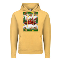 Vintage Mustard christmas gnomes truck Vintage Hoodie - Artiststas