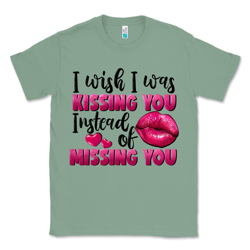 I Wish I Was Kissing You Instead Of Missing You Classic Tee by FaDigitalArtStudio | Teevron