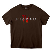 Chocolate Brown Diablo 4 Gämë Online Heavy Core Tee - baoMotion