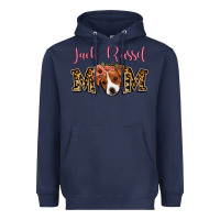 Navy Jack Russel Mom Heavyweight Hoodie - Jasminsmagicworld