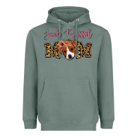 Sage Jack Russel Mom Heavyweight Hoodie - Jasminsmagicworld