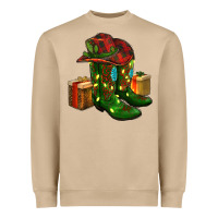 Mushroom cowboy hat with boots christmas Heavyweight Sweatshirt - RanaPortraitStore