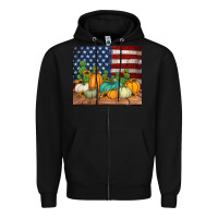 Black fall themed american tumbler Zipper Hoodie - Jasminsmagicworld