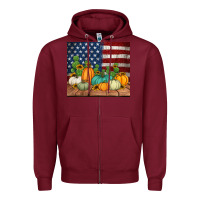 Burgundy fall themed american tumbler Zipper Hoodie - Jasminsmagicworld