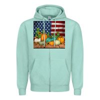 Seafoam fall themed american tumbler Zipper Hoodie - Jasminsmagicworld