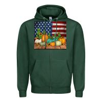 Sports Green fall themed american tumbler Zipper Hoodie - Jasminsmagicworld