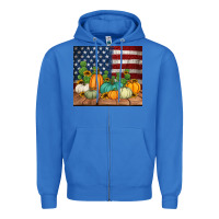 True Royal fall themed american tumbler Zipper Hoodie - Jasminsmagicworld