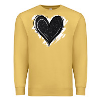 Antique Gold black glitter heart Premium Sweatshirt - Jasminsmagicworld