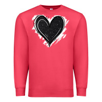 Cardinal black glitter heart Premium Sweatshirt - Jasminsmagicworld