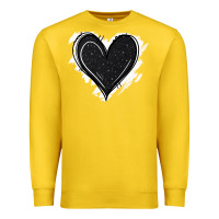 Lemon black glitter heart Premium Sweatshirt - Jasminsmagicworld