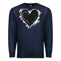 Navy black glitter heart Premium Sweatshirt - Jasminsmagicworld