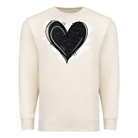 Sandshell black glitter heart Premium Sweatshirt - Jasminsmagicworld