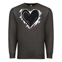 Smoke black glitter heart Premium Sweatshirt - Jasminsmagicworld
