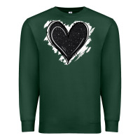 Sports Green black glitter heart Premium Sweatshirt - Jasminsmagicworld