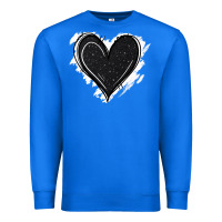 True Royal black glitter heart Premium Sweatshirt - Jasminsmagicworld