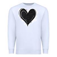 White black glitter heart Premium Sweatshirt - Jasminsmagicworld