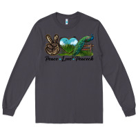 Smoke Peace Love Peacock Long Sleeve Tee - LillyAllenDesigns