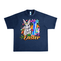 Navy MY easter Urban Heavy Tee - CowhideDigitalArt