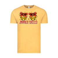 Vintage Mustard Jingle Bells Vintage Tee - CowhideDigitalArt