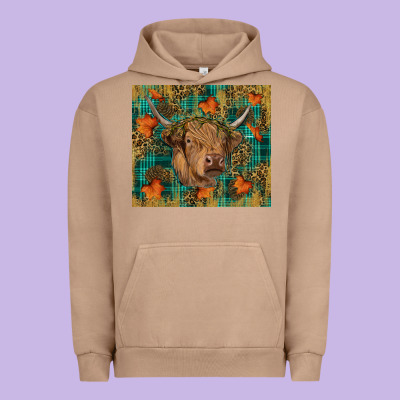 Fall Highland Cow Tumbler Urban Hoodie Designed By Ranaportraitstore