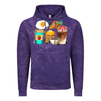 Cloud Purple Breakfast Coffee Cups Vintage Hoodie - Artiststas
