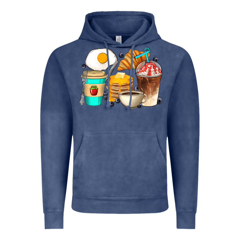 Breakfast Coffee Cups Vintage Hoodie by Artiststas | Teevron