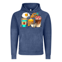 Vintage Denim Breakfast Coffee Cups Vintage Hoodie - Artiststas