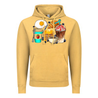 Vintage Mustard Breakfast Coffee Cups Vintage Hoodie - Artiststas