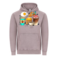 Vintage Zinc Breakfast Coffee Cups Vintage Hoodie - Artiststas