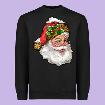 Santa With Snow Heavyweight Sweatshirt Designed By Ranaportraitstore
