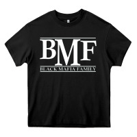 Black black mafia family Heavy Core Tee - baoMotion