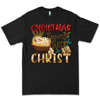 Black christmas begins with christ Premium Tee - FaDigitalArtStudio