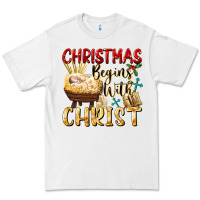 White christmas begins with christ Premium Tee - FaDigitalArtStudio