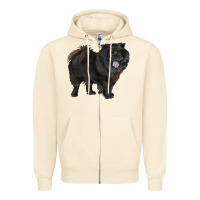 Sandshell black chow chow Zipper Hoodie - RanaPortraitStore