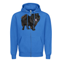 True Royal black chow chow Zipper Hoodie - RanaPortraitStore