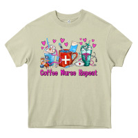 Mossy Coffee Nurse Repeat Nurse Coffee Cups Heavy Core Tee - FaDigitalArtStudio
