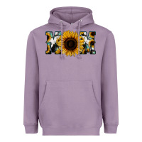 Lavender Sunflower Cowhide Mom Heavyweight Hoodie - Jasminsmagicworld
