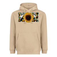Mushroom Sunflower Cowhide Mom Heavyweight Hoodie - Jasminsmagicworld