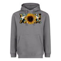 Storm Sunflower Cowhide Mom Heavyweight Hoodie - Jasminsmagicworld