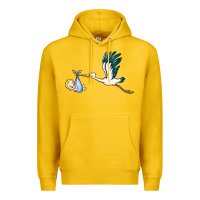 Lemon stork with baby boy Premium Hoodie - BarkalooDesign