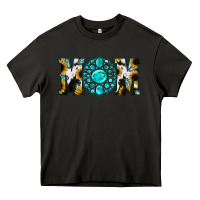 Asphalt Sunflower Cowhide Turquoise Gemstone Mom Heavy Core Tee - Jasminsmagicworld