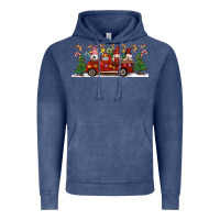 Vintage Denim Christmas Gnome Truck Vintage Hoodie - Artiststas