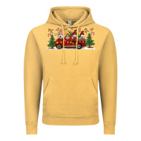 Vintage Mustard Christmas Gnome Truck Vintage Hoodie - Artiststas